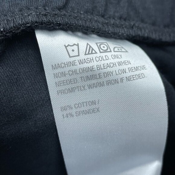 Women With Control Black Elastic Waist Pants Size LP Made In Vietnam a0356 - Picture 9 of 10